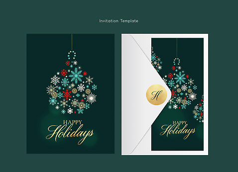 템플릿 계절 컬러 카드_감사 눈_날씨 파일형식 벡터 초대장 휴일 눈송이 장식 백그라운드 메시지 금색 디자인 겨울 축제 연말 이미지템플릿 AI파일 말 카드템플릿 감사카드