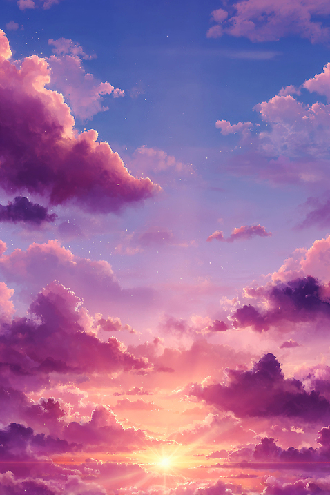 JPG 구름 편집이미지 지구 컬러 자연 하늘 풍경 빛 햇빛 태양 노을 일몰 시간 분위기 변화 저녁 이미지편집 AI컴퓨터그래픽 AI콘텐츠 자연요소 컨셉 야간 생태계 파일형식