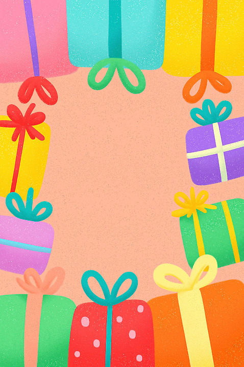 JPG 모양 디자인 기념일 행복 리본 상징 컬러 백그라운드 일러스트 장난 포장 프레임 선물 이벤트 장식 파티 축제 원형 생일 뷰티풀 국내일러스트 AI일러스트 AI콘텐츠 도형 감정 파일형식