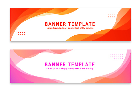 모양 템플릿 디자인 배너 배너템플릿 가로배너 컬러 패턴 곡선 그래픽 알림 모던 단순화된 마케팅 배너세트 AI파일 선 무늬 가로 세트 파일형식 벡터