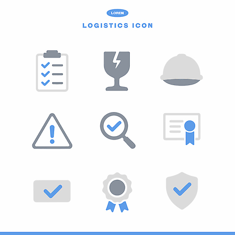 아이콘 관리 경고 안전 헬멧 심볼 이미지 점검 물류 인증 증명서 체크리스트 2D아이콘 AI파일 컨셉 보호장비 파일형식 벡터