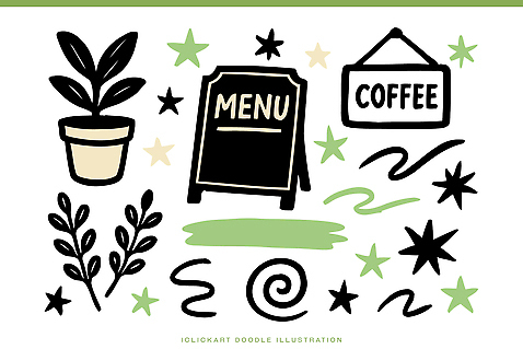 아이콘 음료 촬영기법 미술 상점 파일형식 벡터 메뉴 커피 식물 도안 그래픽 디자인 흑백 컬러 식물아이콘 이벤트 카페 그림 드로잉 장식 클립아트 예술 일러스트 국내일러스트 AI파일 낙서