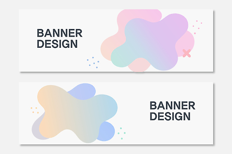모양 템플릿 디자인 배너 배너템플릿 가로배너 컬러 텍스트 추상 그래픽 스크린 정보 현수막 모던 부드러움 파스텔톤 배너세트 AI파일 무늬 가로 세트 감각 파일형식 벡터