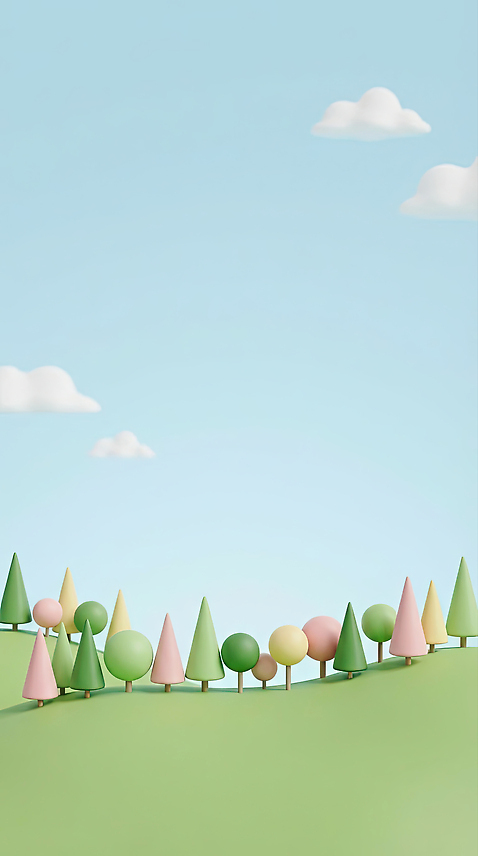 JPG 모양 나무 식물 구름 편집이미지 컬러 백그라운드 자연 하늘 생명 풍경 초원 공간 숲 언덕 조경 구역 편집3D AI컴퓨터그래픽 AI콘텐츠 자연요소 3D 생태계 파일형식