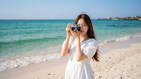 JPG 편집이미지 드레스 여자 바다 여행 자연 날씨 해변 여름 제주도 카메라 사진촬영 즐거움 동해 의료성형뷰티 편집실사 AI인물포토 AI콘텐츠 옷 계절 감정 한국 사람 전자제품 촬영 CG 생태계 파일형식 AI포토