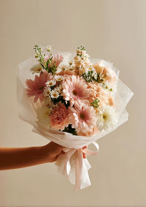 JPG 편집이미지 손 꽃 분홍색 꽃다발 부케 백그라운드 자연 생명 종류 선물 사람 이벤트 다양 흰색 장면 뷰티풀 의료성형뷰티 편집실사 AI인물포토 AI콘텐츠 식물 컬러 다수 신체부위 CG 생태계 파일형식 AI포토