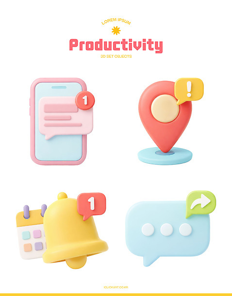 PSD 아이콘 디자인 관리 세트 3D아이콘 도구 메시지 계획 알림 위치 소통 인터페이스 채팅 사용자 컨셉 파일형식