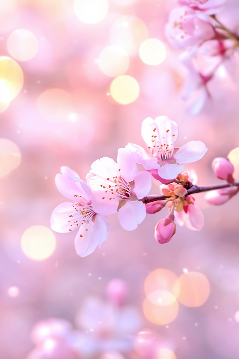 JPG 나무 식물 편집이미지 계절 꽃 분홍색 백그라운드 잎 자연 생명 풍경 봄 벚꽃 점 뷰티풀 이미지편집 AI컴퓨터그래픽 AI콘텐츠 컬러 생태계 파일형식