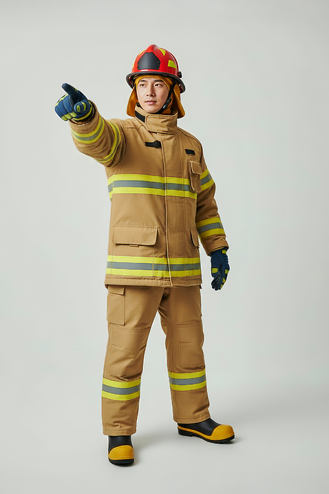 JPG 편집이미지 협력 안전 손짓 장비 응급 작업 표어 구출 지시 소방관 화재 방화 의료성형뷰티 방호복 편집실사 AI인물포토 AI콘텐츠 옷 모션 긴급 도움 구조원 소방 사건 CG 파일형식 AI포토