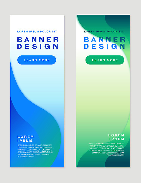 템플릿 디자인 배너 배너템플릿 세로배너 물결 컬러 곡선 그래픽 초록색 파란색 고급 알림 모던 심플 마케팅 웹디자인 창의력 배너세트 AI파일 선 컨셉 세로 세트 파일형식 벡터