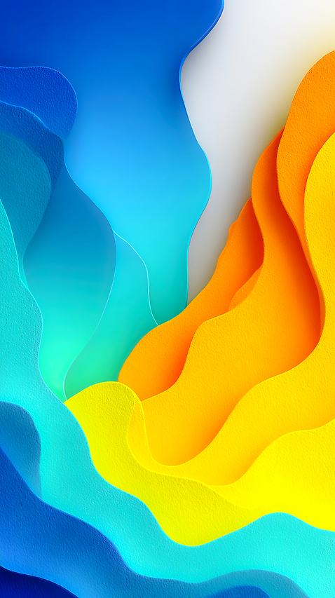 JPG 모양 편집이미지 디자인 물결 예술 컬러 백그라운드 곡선 파란색 주황색 흐름 감각 웨이브 조화 비율 이미지편집 AI컴퓨터그래픽 AI콘텐츠 선 컨셉 파일형식