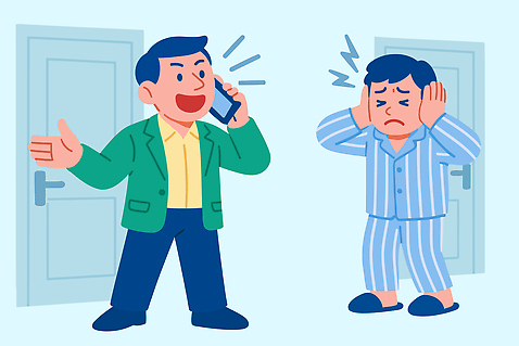 남자 감정 일러스트 가족 표정 이야기 대화 공해 일상 친구 소리 기쁨 방 통화 소음 갈등 불만 귀찮음 반응 의사소통 불편함 국내일러스트 AI파일 컨셉 관계 모션 말하기 사람 라이프 감각 파일형식 벡터