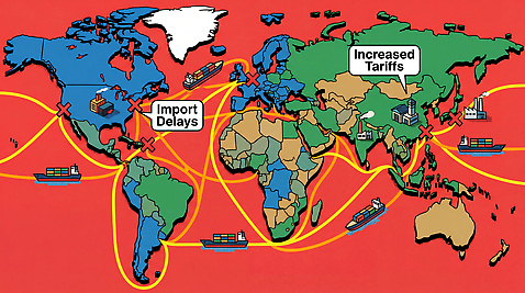 산업 수상교통 경제 운송업 파일형식 AI콘텐츠 무역 수입 지연 세금 나라 지역 선박 국경 차별 지도 물류 국제 화물 거리 연결 일러스트 국내일러스트 JPG 인플레이션 AI일러스트