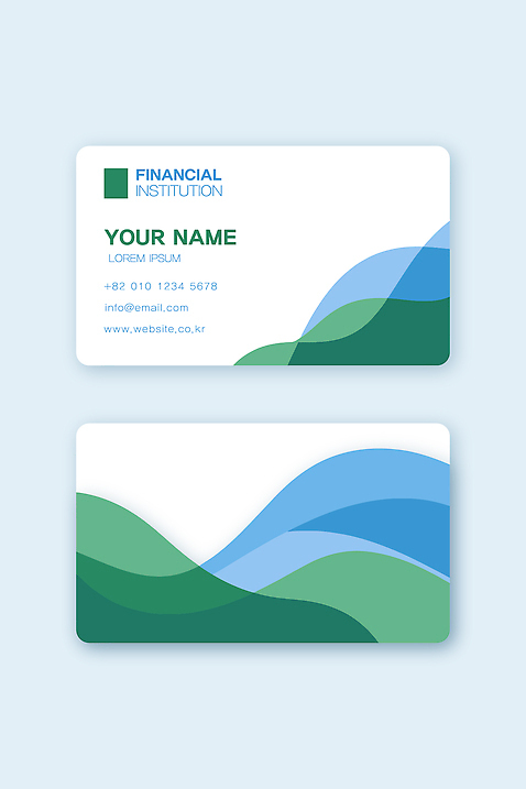 템플릿 디자인 컬러 그래픽 초록색 파란색 정보 이름 모던 뒷면 앞면 연락처 예시 이미지템플릿 AI파일 파일형식 벡터