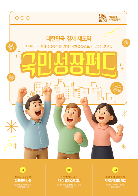 PSD 템플릿 미래 서울 이벤트 경제 축하 발전 기회 투자 시민 손흔들기 지원 펀드 이미지템플릿 국민성장펀드 컨셉 비즈니스 모션 한국 국민 정책 파일형식