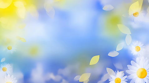 자연요소 식물 계절 컬러 컨셉 날씨 태양 생태계 파일형식 AI콘텐츠 꽃 잎 바람 밝음 백그라운드 노란색 파란색 자연 여름 햇빛 풍경 화사함 감정 온도 JPG 일러스트 국내일러스트 AI일러스트