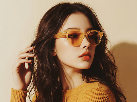 JPG 편집이미지 헤어스타일 여자 패션 포즈 미소 일상 캐주얼 선글라스 노란색 촬영 매력적 스웨터 뷰티풀 의료성형뷰티 스타일 편집실사 AI인물포토 AI콘텐츠 옷 안경 컬러 컨셉 상의 표정 사람 라이프 CG 파일형식 AI포토