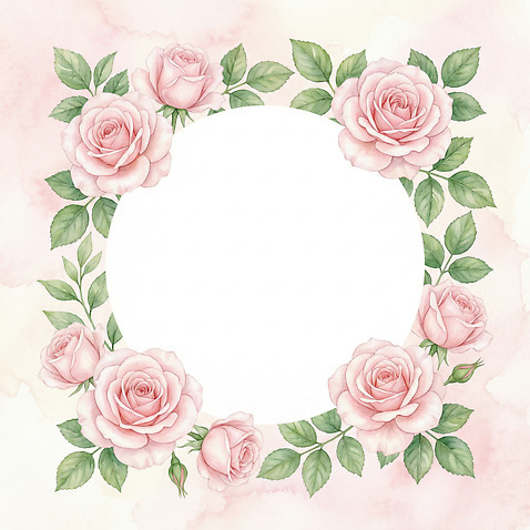 식물 꽃 컬러 컨셉 프레임 감각 생태계 파일형식 AI콘텐츠 장미 백그라운드 디자인 색감 모양 장식 수채화 그래픽 그림 자연 화사함 예술 손그림 부드러움 경쟁 일러스트 국내일러스트 JPG 분홍색 꽃프레임 AI일러스트