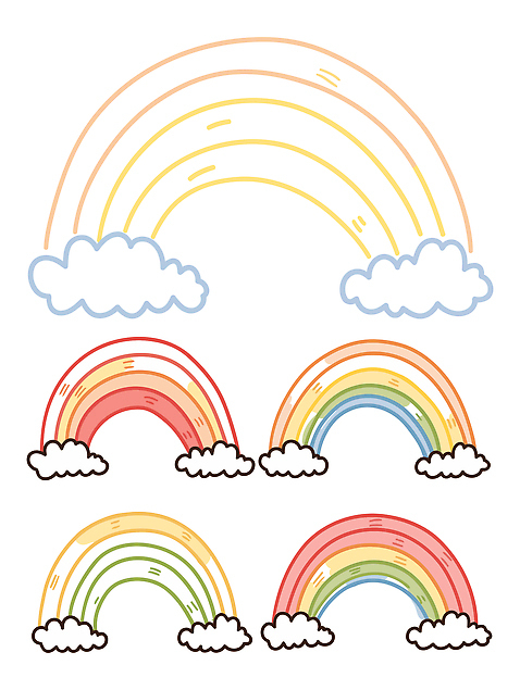 모양 디자인 예술 컬러 무지개 일러스트 자연 하늘 날씨 장식 원형 스케치 그림 색채 창의력 국내일러스트 AI파일 자연요소 도형 미술 생태계 파일형식 벡터