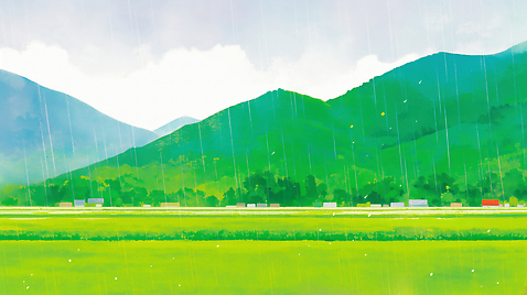 JPG 길 농업 일러스트 자동차 자연 하늘 산 풍경 초원 초록색 달리기 농장 환경 촉촉함 트럭 땅 곡우 국내일러스트 AI일러스트 AI콘텐츠 산업 육상교통 컬러 모션 젖음 절기 생태계 파일형식