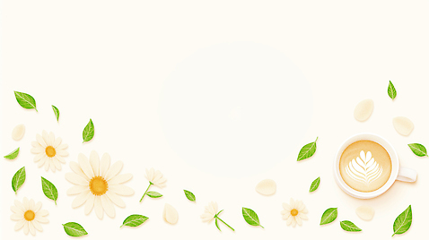 JPG 디자인 꽃잎 꽃 커피 음료 잎 일러스트 자연 탁자 휴식 수저 따뜻함 일상 장식 마시기 분위기 맛 편안함 색감 홈카페 국내일러스트 AI일러스트 AI콘텐츠 식물 식기 가구 컨셉 모션 라이프 카페 감각 생태계 파일형식