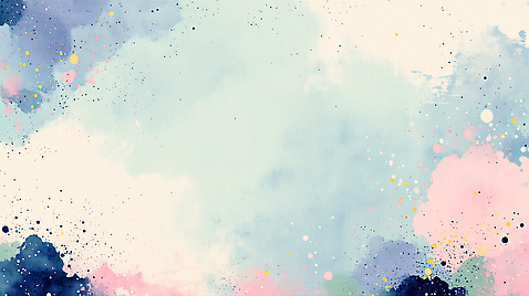 JPG 모양 디자인 예술 분홍색 컬러 백그라운드 일러스트 수채화 아이디어 파란색 물감 표현 점 얼룩 혼합 그림 비율 뷰티풀 창의성 스타일 국내일러스트 AI일러스트 AI콘텐츠 컨셉 미술도구 파일형식