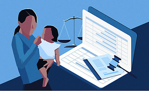 여자 딸 일러스트 안기 엄마 저울 한명 사람 성인 두명 파란색 부모 자녀 통장 의사봉 이혼 얼굴없음 여자만 이혼서류 AI_파일형식 국내일러스트 1 컬러 가족 모션 금융 파일형식 벡터