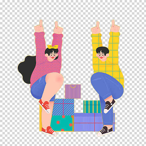 편집 편집이미지 여자 남자 모션 선물 누끼 이벤트 두명 선물상자 쇼핑 상자 쇼핑백 세일 즐거움 PNG 편집소스 감정 가방 사람 파일형식