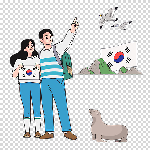 편집 편집이미지 여자 남자 여행 갈매기 한국 누끼 두명 태극기 무궁화 바다사자 PNG 독도 애국심 독도는우리땅 편집소스 꽃 아시아 섬 포유류 조류 사람 바다동물 국기 파일형식