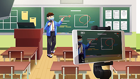 전신 PSD 교육 남자 의자 일러스트 학교 수업 모바일 마스크 한명 성인 스마트폰 촬영 사회이슈 책상 방역 에듀 에듀케이션 온라인강의 성인남자한명만 스쿨팩 코로나바이러스 사회적거리두기 포스트코로나 온택트 랜선라이프 델타변이바이러스 위드코로나 국내일러스트 1 라이프스타일 캠페인 가구 컨셉 사람 핸드폰 스마트기기 바이러스 강의 남자한명만 성인남자만 파일형식 언택트