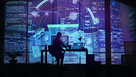 포토 JPG 해외이미지 전신 여자 실루엣 의자 창문 한명 앉기 성인 디지털 모니터 고층빌딩 디자이너 책상 홀로그램 성인여자한명만 해외202004 해외포토 직업 1 가구 모션 촬영기법 사람 빌딩 컴퓨터 여자한명만 성인여자만 파일형식