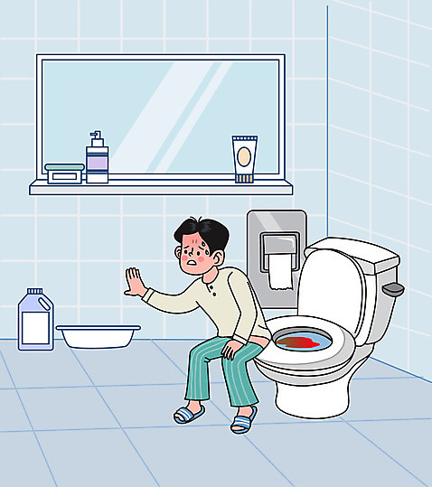 전신 남자 하늘색 일러스트 한명 앉기 성인 거울 고통 혈액 화장실 변기 대장질환 휴지걸이 손짚기 성인남자한명만 AI_파일형식 국내일러스트 1 감정 모션 사람 손짓 파란색 질병 걸이 남자한명만 성인남자만 파일형식 벡터