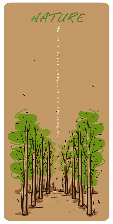 EPS 나무 길 백그라운드 일러스트 자연 사람없음 초록색 가로수 국내일러스트 식물 컬러 생태계 파일형식 벡터