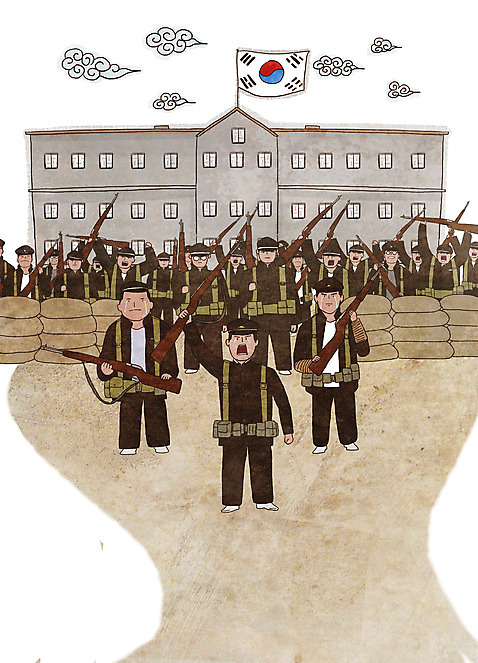 전신 PSD 구름 학생 남자 교복 일러스트 학교 청소년 들기 여러명 건물 군인 총 슬픔 역사 태극기 눈물 과거 6.25전쟁 부대 전우 십대남자만 국내일러스트 자연요소 직업 건축물 옷 교육 감정 무기 다수 컨셉 모션 군대 사람 국기 전쟁 국군 남자만 십대만 파일형식