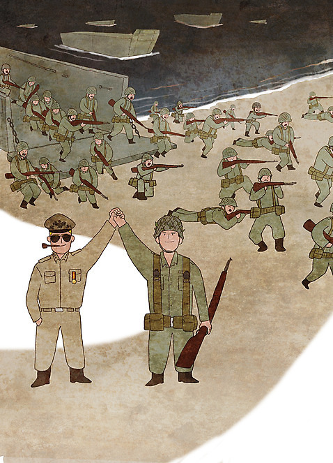 전신 PSD 남자 바다 일러스트 군대 들기 여러명 성인 해변 손잡기 미국 군인 역사 동맹 6.25전쟁 국군 미군 부대 작전 성인남자만 인천상륙작전 국내일러스트 직업 다수 북아메리카 모션 사람 전쟁 남자만 성인만 파일형식