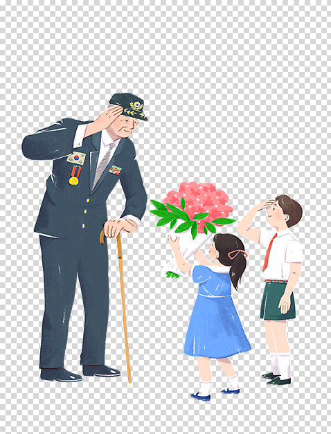 전신 편집 편집이미지 여자 할아버지 노년 남자 어린이 꽃다발 지팡이 들기 누끼 소년 세명 군인 군복 주기 감사 현충일 PNG 거수경례 편집소스 호국보훈의달 소녀_어린이 직업 기념일 꽃 감정 유니폼 모션 사람 성인 6월 경례 국군 파일형식