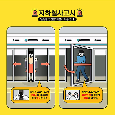 전신 손 여자 남자 일러스트 안내 설명 서기 성인 두명 신체부위 잡기 전철 밀기 플랫폼 탈출 재해 긴급상황 비상탈출 스크린도어 매뉴얼 성인만 행동요령 AI_파일형식 국내일러스트 육상교통 컨셉 교통시설 모션 대중교통 안전 사람 긴급 안전장비 파일형식 벡터