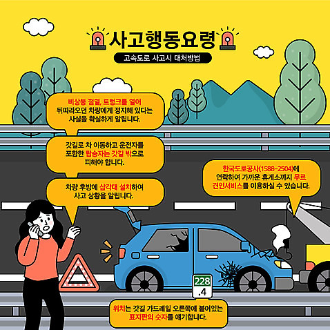 나무 여자 일러스트 자동차 한명 들기 상반신 성인 고속도로 도로표지판 통화 견인 자동차사고 가드레일 갓길 견인차 긴급상황 신고 안전삼각대 매뉴얼 성인여자한명만 행동요령 AI_파일형식 국내일러스트 식물 1 도로 길 육상교통 모션 안전 사람 긴급 표지판 교통사고 특수차량 여자한명만 성인여자만 파일형식 벡터