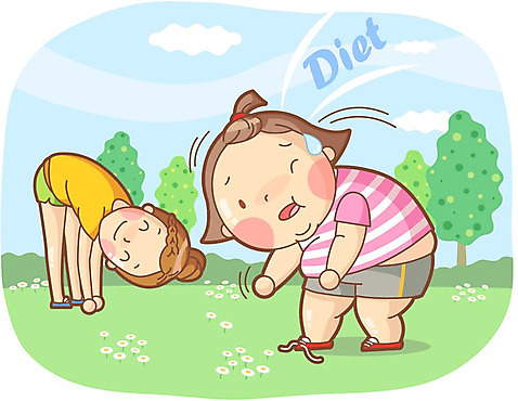 전신 나무 식물 구름 우먼라이프 라이프스타일 여자 몸매관리 다이어트 일러스트 하늘 건강 서기 미소 웃음 사람 성인 두명 라이프 운동 건강관리 스트레칭 비교 목표 계획 몸매 비만 날씬함 여자만 성인여자만 성인만 국내일러스트 AI파일 자연요소 컨셉 모션 표정 관리 생활 파일형식 벡터