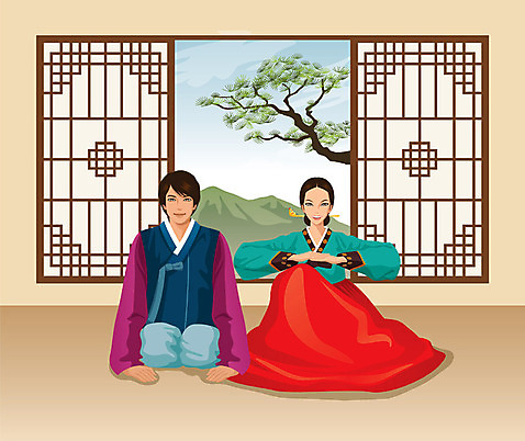전신 나무 식물 한국문화 한국전통 전통 여자 명절 남자 전통문화 문화 포즈 일러스트 새해 웃음 사람 앉기 손짓 성인 두명 설날 문 예절 인사 절_인사 전통의상 한복 세배 손모으기 명절인사 장지문 성인만 AI_파일형식 미소_표정 국내일러스트 동양문화 기념일 모션 한국 표정 파일형식 벡터