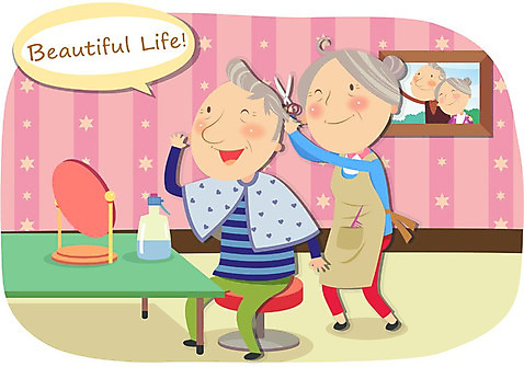 전신 라이프스타일 부부 커플 여자 할아버지 노년 남자 할머니 여유 액자 의자 일러스트 휴식 프레임 틀 서기 웃음 사람 앉기 성인 두명 라이프 실버라이프 노후 머리카락 노부부 앞치마 거울 이발 즐거움 분무기 기념사진 노인만 성인만 실버_노인 AI_파일형식 미소_표정 국내일러스트 감정 가구 컨셉 관계 모션 표정 생활 머리 파일형식 벡터