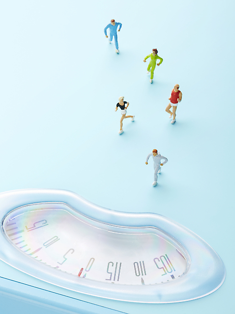 포토 음식 모션 실내 건강 관리 내부 운동 모형 미니어처 파일형식 달리기 건강관리 조깅 피규어 체중계 인형 장난감 저울 건강식품 스튜디오촬영 사람없음 JPG 국내포토