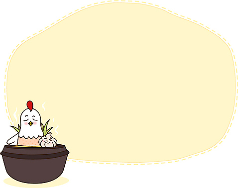 동물 캐릭터 배너 음식 백그라운드 말풍선 채소 일러스트 여름음식 안내 프레임 마늘 틀 사람없음 귀여움 공백 메모지 닭 냄비 알림 뚝배기 탕 삼계탕 백숙 제철음식 AI_파일형식 일러캐릭터 컨셉 조류 사무용품 솥 보양식 제철 파일형식 벡터 여름_계절
