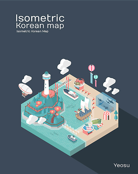 꽃 아시아 한식 음식 섬 여행 김치 전라남도 수족관 여수 게요리 파일형식 벡터 오동도 동백 아이소메트릭 거북선 한국 도시 아쿠아리움 특산물 게장 회 지도 갓김치 백그라운드 관광지 사람없음 일러스트 AI_파일형식 국내여행 국내일러스트