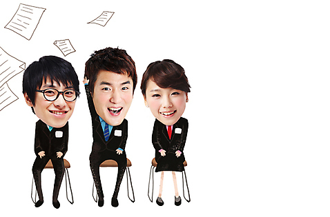 전신 PSD 편집이미지 캐릭터 여자 남자 종이 의자 비즈니스 포토일러 사람 앉기 동양인 성인 앞모습 세명 한국인 비즈니스맨 비즈니스우먼 기다림 면접 인물미니어처 광고편집 SD캐릭터 성인만 미소_표정 이미지편집 뷰포인트 가구 모션 표정 인종 미니어처 직장인 파일형식