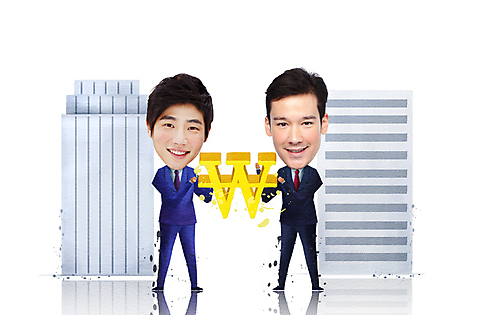 PSD 서양인 외국인 백인 편집이미지 캐릭터 남자 비즈니스 포토일러 사람 동양인 정장 빌딩 성인 두명 경제 한국인 비즈니스맨 인물미니어처 광고편집 SD캐릭터 남자만 성인남자만 성인만 미소_표정 이미지편집 옷 표정 인종 건물 미니어처 직장인 파일형식