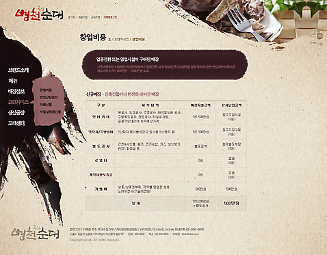 PSD 템플릿 음식 웹템플릿 웹소스 디자인시안 사이트템플릿 회사홈페이지 회사소개 서브 사람없음 홈페이지 식당 웹 홈페이지시안 창업 자영업 순대 소호 이미지템플릿 인터넷 비즈니스 상점 파일형식 편집소스