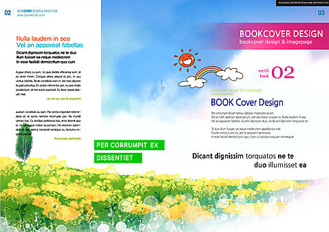 PSD 나무 템플릿 편집 표지디자인 북디자인 계절 표지 꽃 리플렛 백그라운드 무지개 꽃밭 북커버 자연 하늘 팜플렛 사람없음 태양 봄 잡지 표지샘플 구름_자연 이미지템플릿 자연요소 식물 간행물 생태계 파일형식