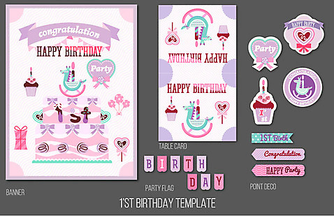 템플릿 배너 기념일 스티커 종류 선물 사람없음 장식 귀여움 케이크 생일파티 생일 목마 컵케이크 초대장 생일축하 생일카드 돌잔치 특별함 행사템플릿 아기자기 AI_파일형식 이미지템플릿 컨셉 디저트 카드_감사 이벤트 돌_생일 축하 파일형식 벡터