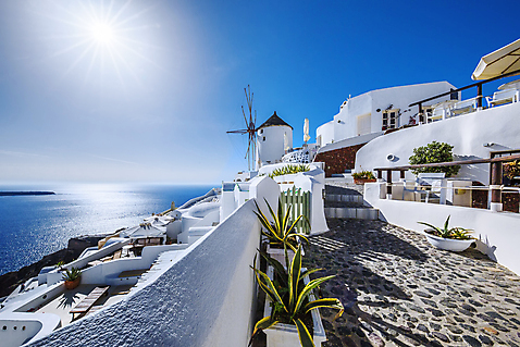 포토 JPG 해외이미지 유럽 여행 휴가 사람없음 건물 여름 파란색 햇빛 마을 맑음 그리스 해외202004 해외포토 건축물 계절 나라 컬러 날씨 태양 파일형식 이미지허브